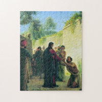 Heilung des Blinden Mannes durch Carl Bloch