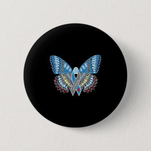 Heilung Diabetes Butterfly Button