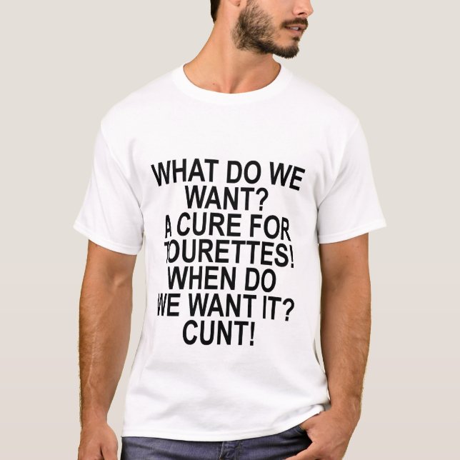 Heilung für Tourettes Spaß T-Shirt.png T-Shirt (Vorderseite)