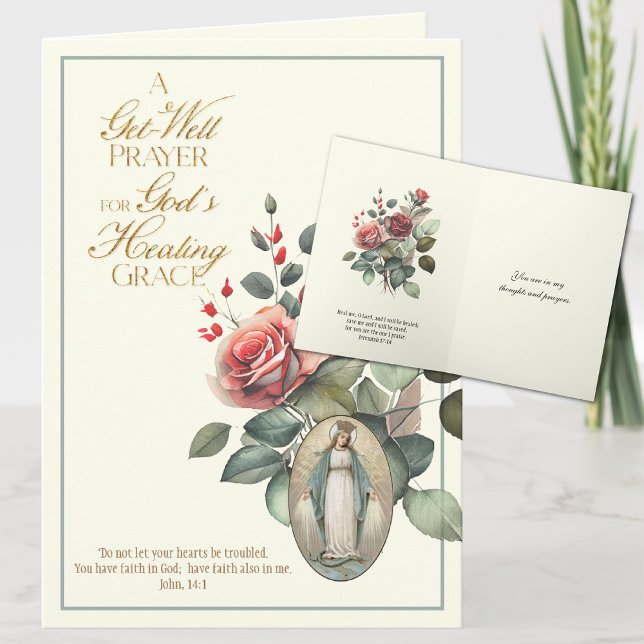 Heilung Gebet Rose Jungfrau Mary Karte (Von Creator hochgeladen)