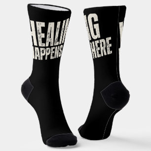 Heilung geschieht hier Für Krebsversorgungspaket Socken