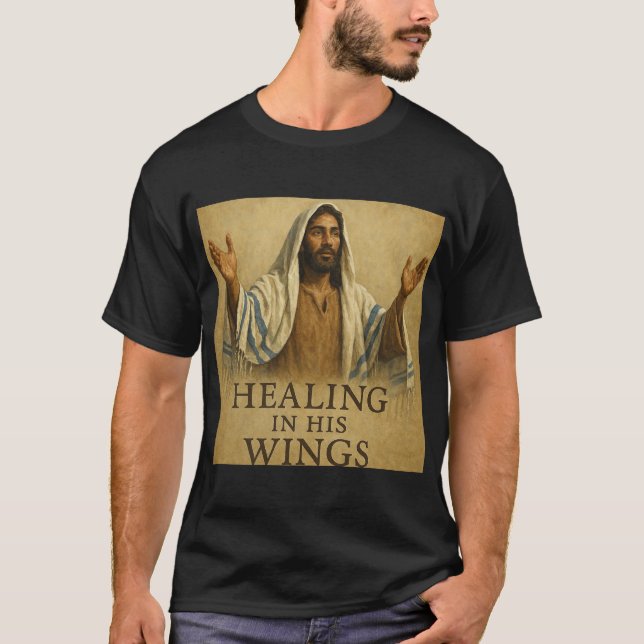 Heilung in seinen Flügeln T-Shirt (Vorderseite)