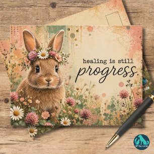 Heilung ist immer noch Fortschritt Inspirierend Postkarte