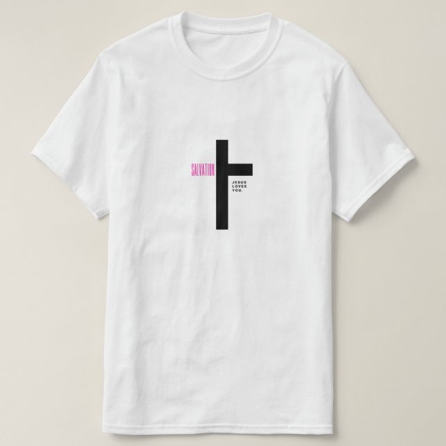 Heilung Jesus Liebe Kreuztee, minimalistisches Des T-Shirt (Design vorne)