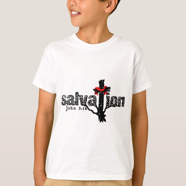 Heilung John 3:16 Christlich T-Shirt (Vorderseite)