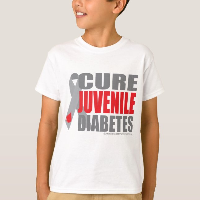 Heilung juveniler Diabetes T-Shirt (Vorderseite)