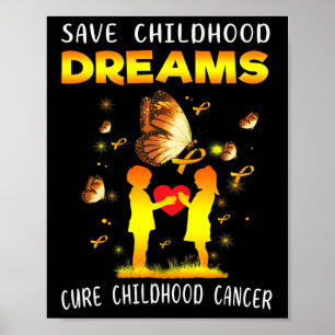 Heilung Krebs im Kindesalter Rette Träume Kinderkr Poster