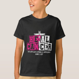 Heilung Krebs Jesus Christlich rosa Brustkrebs Awa T-Shirt