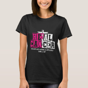 Heilung Krebs Jesus Christlich rosa Brustkrebs Awa T-Shirt