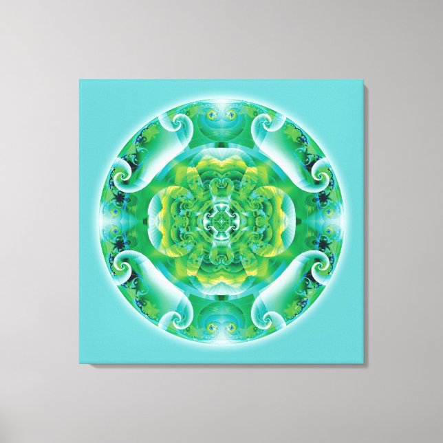 Heilung Mandala 4 Canvas Print Leinwanddruck (Vorderseite)