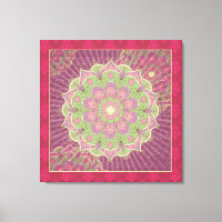 Heilung Mandala - Wrapped Canvas