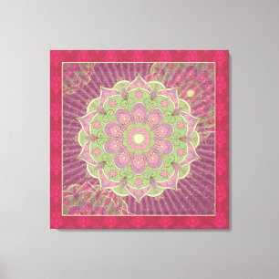 Heilung Mandala - Wrapped Canvas Leinwanddruck