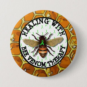 Heilung mit Bienengift-Therapie Lyme-Schleifen-But Button