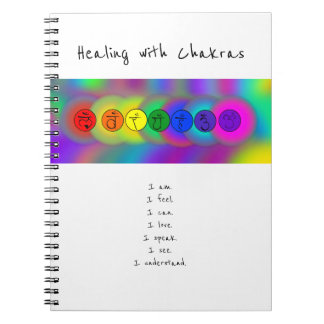 Heilung mit Chakras Spiralheft Notizblock