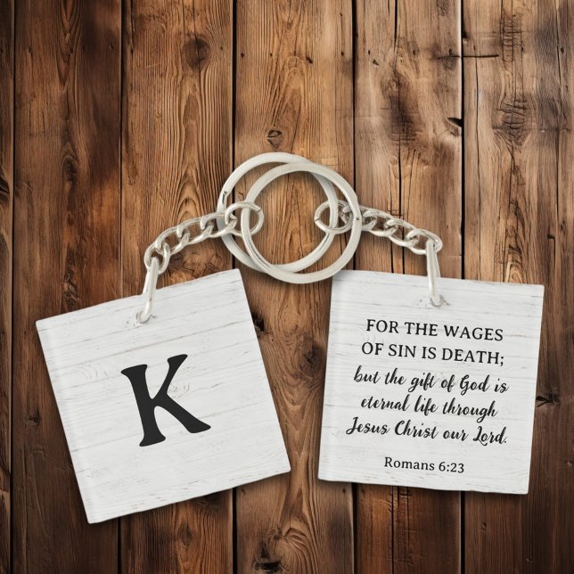 Heilung Romans Scripting Christlich Monogram Schlüsselanhänger (Von Creator hochgeladen)