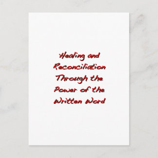 Heilung und Versöhnung Postkarte