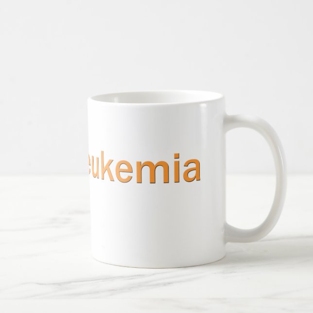 Heilungs-Leukämie-orange Band-Kaffee-Tasse Tasse (Rechts)