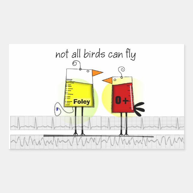 Heilvögel Rechteckiger Aufkleber (Vorderseite)