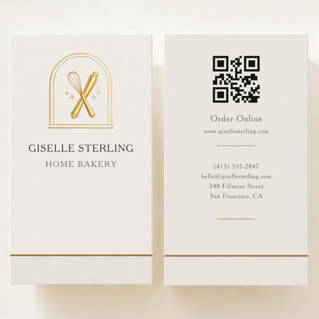 Heim-Bäckerei QR-Code Visitenkarte (Von Creator hochgeladen)