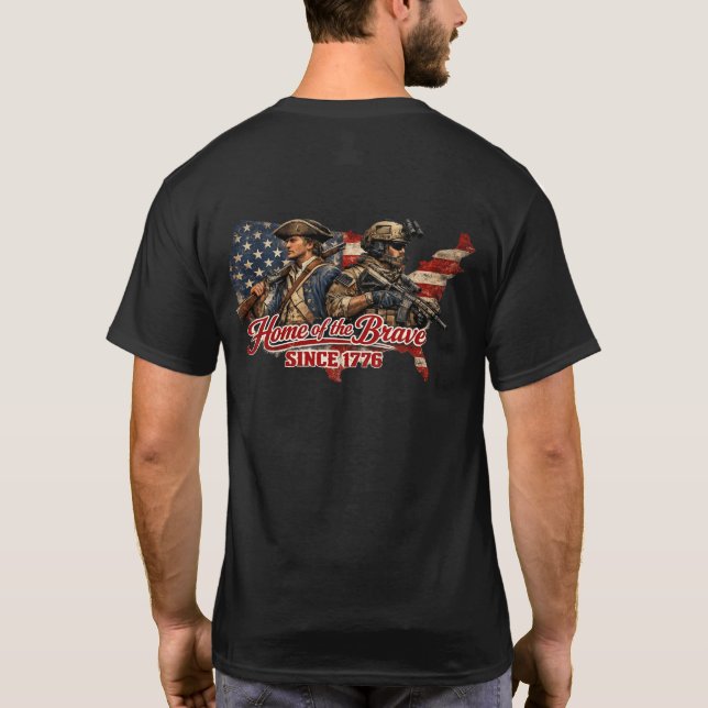 HEIM DER TAPFEREN T-Shirt (Rückseite)