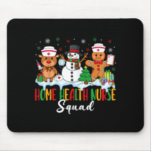 Heim-Gesundheitspflege-Nurse-Squad-Rentier-Gingerb Mousepad
