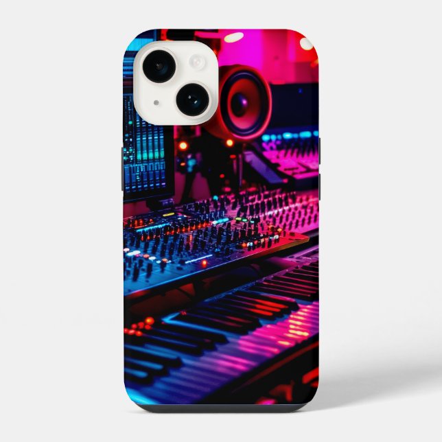 Heim-Musikstudio iPhone Hülle (Rückseite)