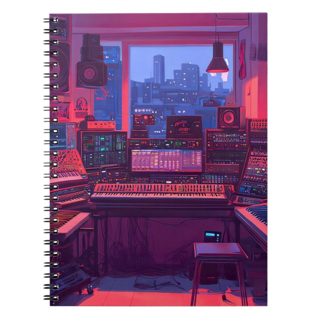 Heim-Musikstudio Notizblock (Vorderseite)