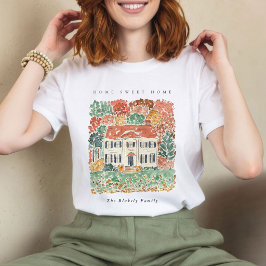 Heim Süßes Heim Erntedankfest Herbst Georgianische T-Shirt