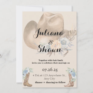 Heimat Country Wedding Feiertagskarte