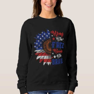 Heimat der Freien wegen der Tapferen USA-Flagge So Sweatshirt