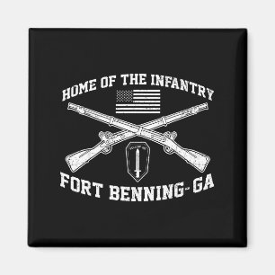 Heimat der Infanterie Fort Benning gekreuzte Geweh Magnet