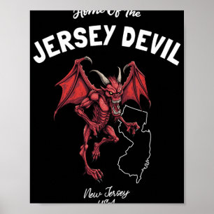 Heimat des Jersey Devil New Jersey USA Kryptid Poster