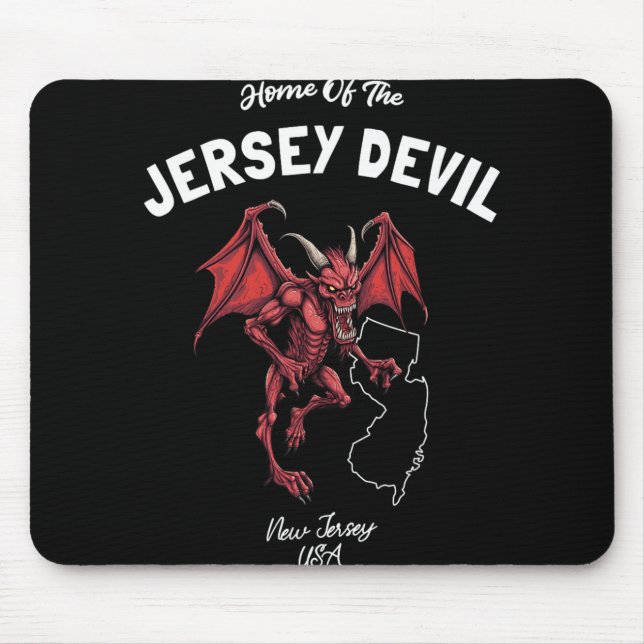 Heimat des Jersey Teufels New Jersey USA Kryptid  Mousepad (Vorne)
