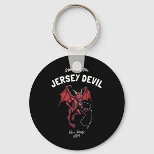 Heimat des Jersey Teufels New Jersey USA Kryptid Schlüsselanhänger