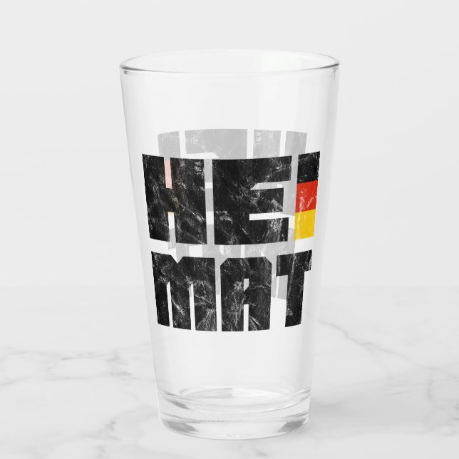 Heimat, Deutschland, Zuhause, Heimat Glas (Rückseite)