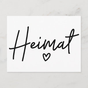 Heimat, German Word, Home, Homeland Feiertagspostkarte