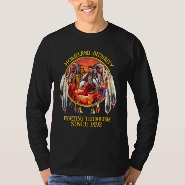 Heimat Security Bekämpfen Terrorismus T-Shirt (Vorderseite)