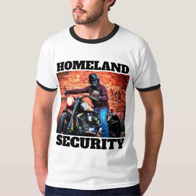 HEIMAT SECURITY BIKER MOTORRÄDER T - SHIRT (Vorderseite)