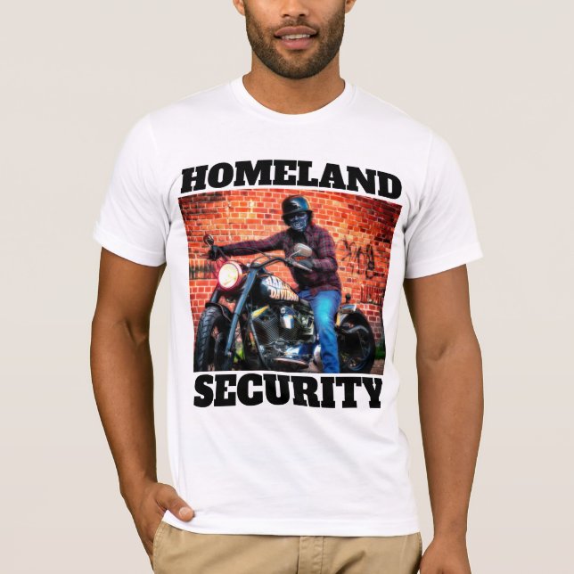 HEIMAT SECURITY BIKER MOTORRÄDER T - SHIRT (Vorderseite)