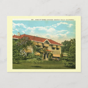 Heimat von Norma Shearer, Beverly Hills Vintage Postkarte