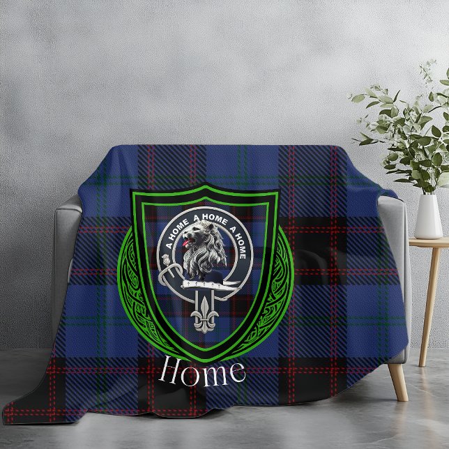 Heimatkilt des schottischen Clans Crest Fleecedecke (Von Creator hochgeladen)
