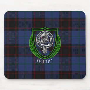 Heimatschottenclan-Tartan & Wappen Mousepad