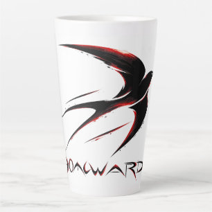 Heimatschwalbe Vogel Dynamisch Rot und Schwarz Milchtasse