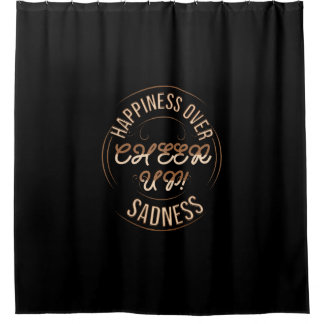 HEIMDEKOR WÄHLE GLÜCKLICH AUFHEITERUNGSDUSCHVORHAN DUSCHVORHANG