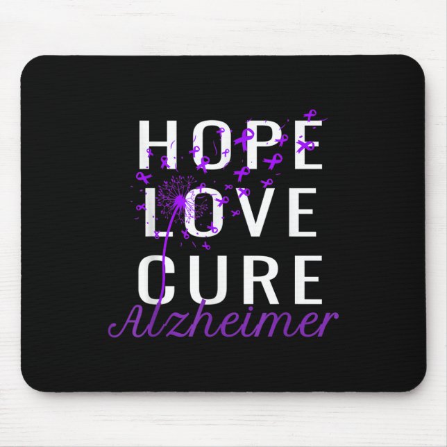 Heimer Awareness Hope Liebe cuure Women Men Heimer Mousepad (Vorne)
