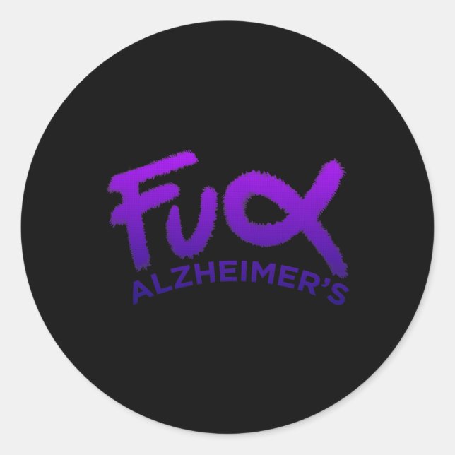 Heimerheimer-Awareness-Demenz Runder Aufkleber (Vorderseite)