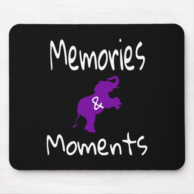Heimerheimer Awareness Lila Elephant Support Mem Mousepad (Vorne)