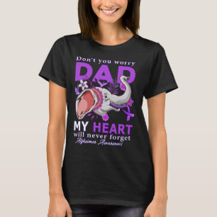 Heimerheimer Awareness Lila Ribbon Mein Herz wird T-Shirt