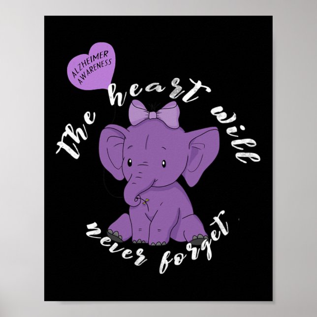 Heimerheimer Awareness Montag I Endheimer Lila Ri Poster (Vorne)