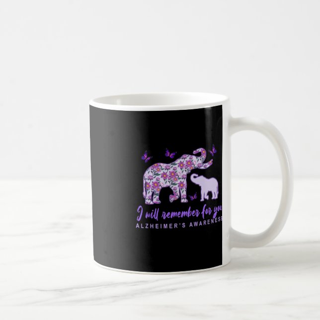 Heimerheimer Awareness Niedlich Elephant, an den i Kaffeetasse (Rechts)